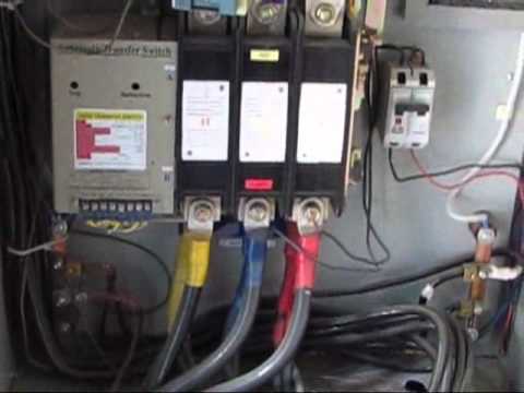 Transferencia automática. Prueba de funcionamiento. - YouTube wiring 220v breaker panel diagram 