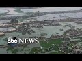 Drone captures flood damage in Madagascars capital