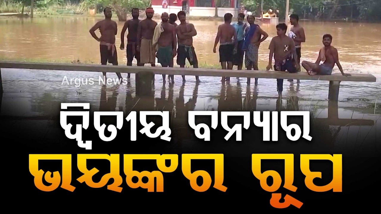 Second Wave of Flood Hits Aul & Rajkanika: 1.3 Lakh People Affected in Kendrapara | Argus News