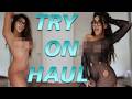 [4K] Transparent Lingerie and Clothes  See-Through Try On Haul