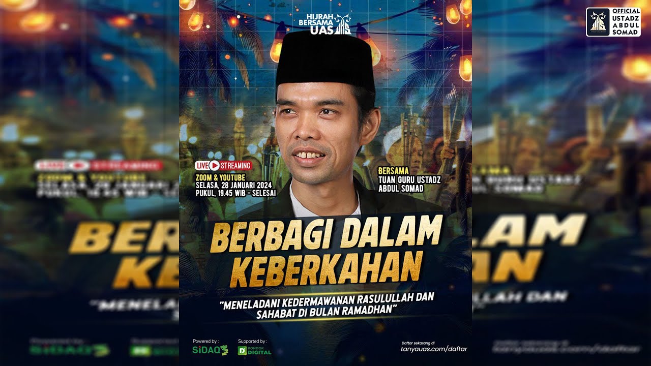 LIVE| Berbagi Dalam Keberkahan | Ust Abdul Somad