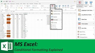 MS Excel: Conditional Formatting Explained