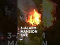 Massive 3-alarm mansion fire in west Baltimore #shorts  - 00:42 min - News - Video
