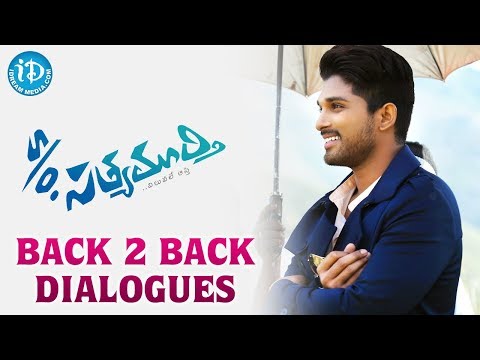 Back 2 Back Dialogues Of S/o Satyamurthy Movie- Allu Arjun,Samantha