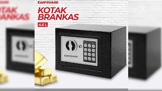 Pratinjau video produk TaffGUARD Kotak Brankas Hotel Mini Password Safe Deposit Box 4.6L - 17E