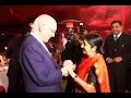 Sushma Swaraj meets Sartaj Aziz at a dinner function in Pakistan