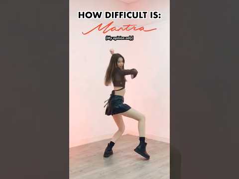 How difficult is: MANTRA - JENNIE 🧡  [MIRRORED] #blackpink #jennie #mantra #kpop #제니