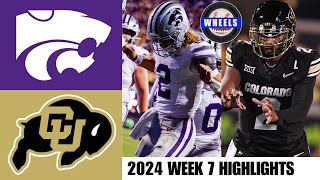 Colorado vs #18 Kansas State | Full Game Highlights | 2024 College Football Highlights