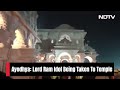 Ayodhya Ram Mandir News | Crane Lifts Ram Lalla Idol From Truck In Ayodhya Temple Complex  - 01:17 min - News - Video