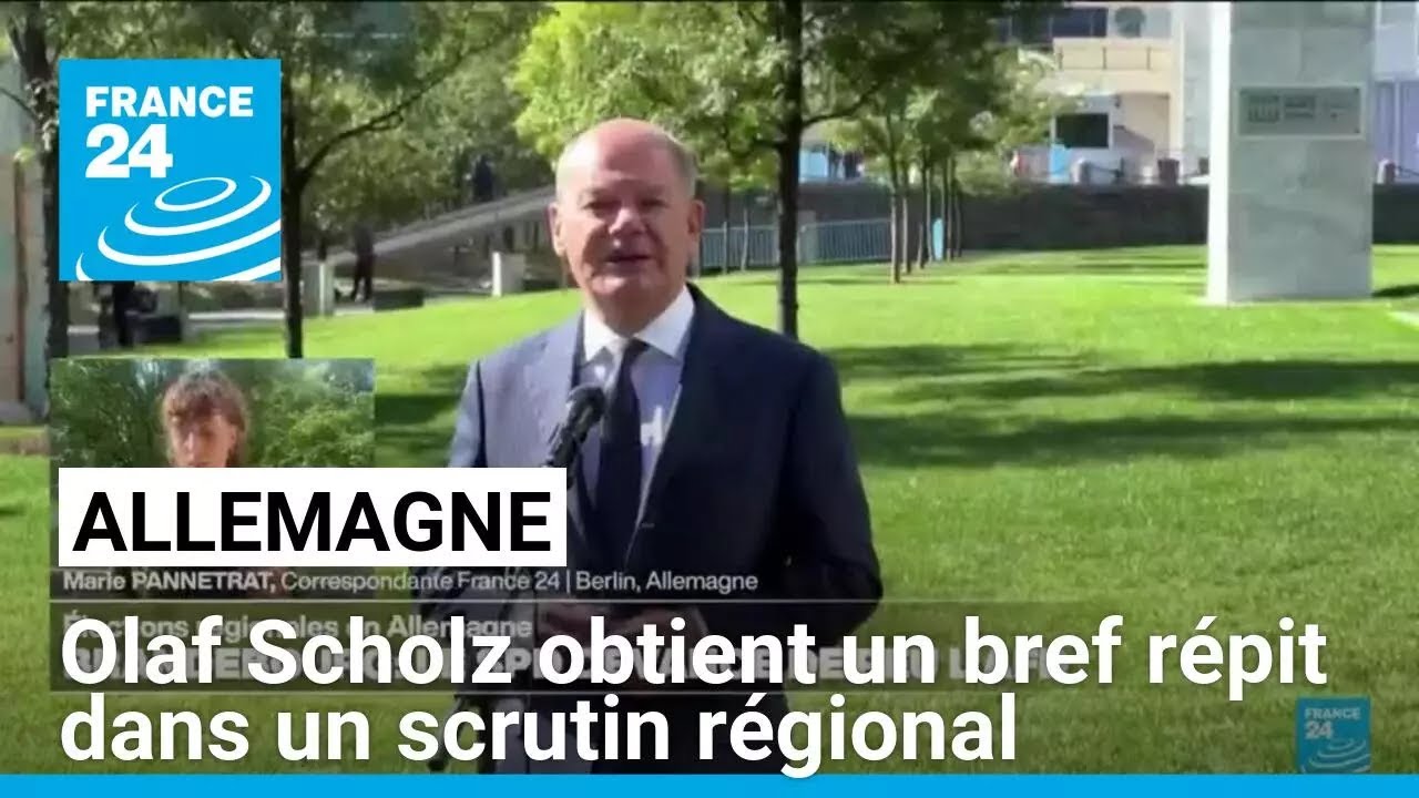 Allemagne : Olaf Scholz obtient un bref répit dans un scrutin régional • FRANCE 24