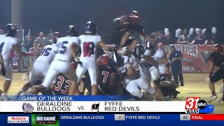 Big Game Friday Night Game of the Week: Geraldine vs. Fyffe