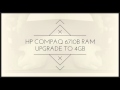 HP Compaq 6710b RAM Upgrade Guide to 4GB
