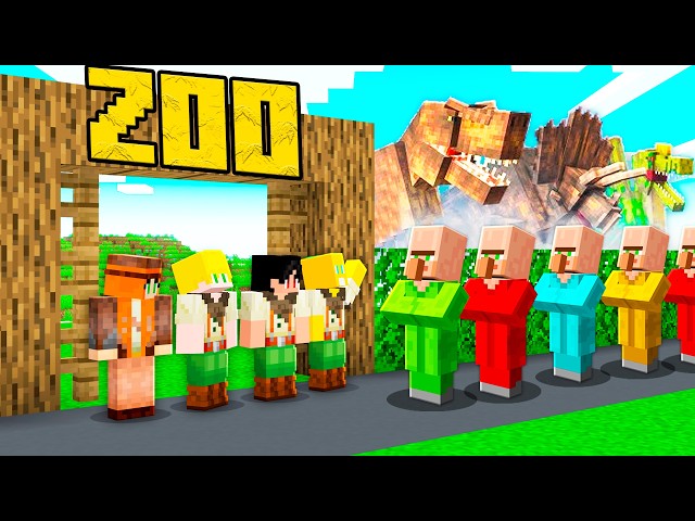 Fiz um Parque de Dinossauros no Minecraft!
