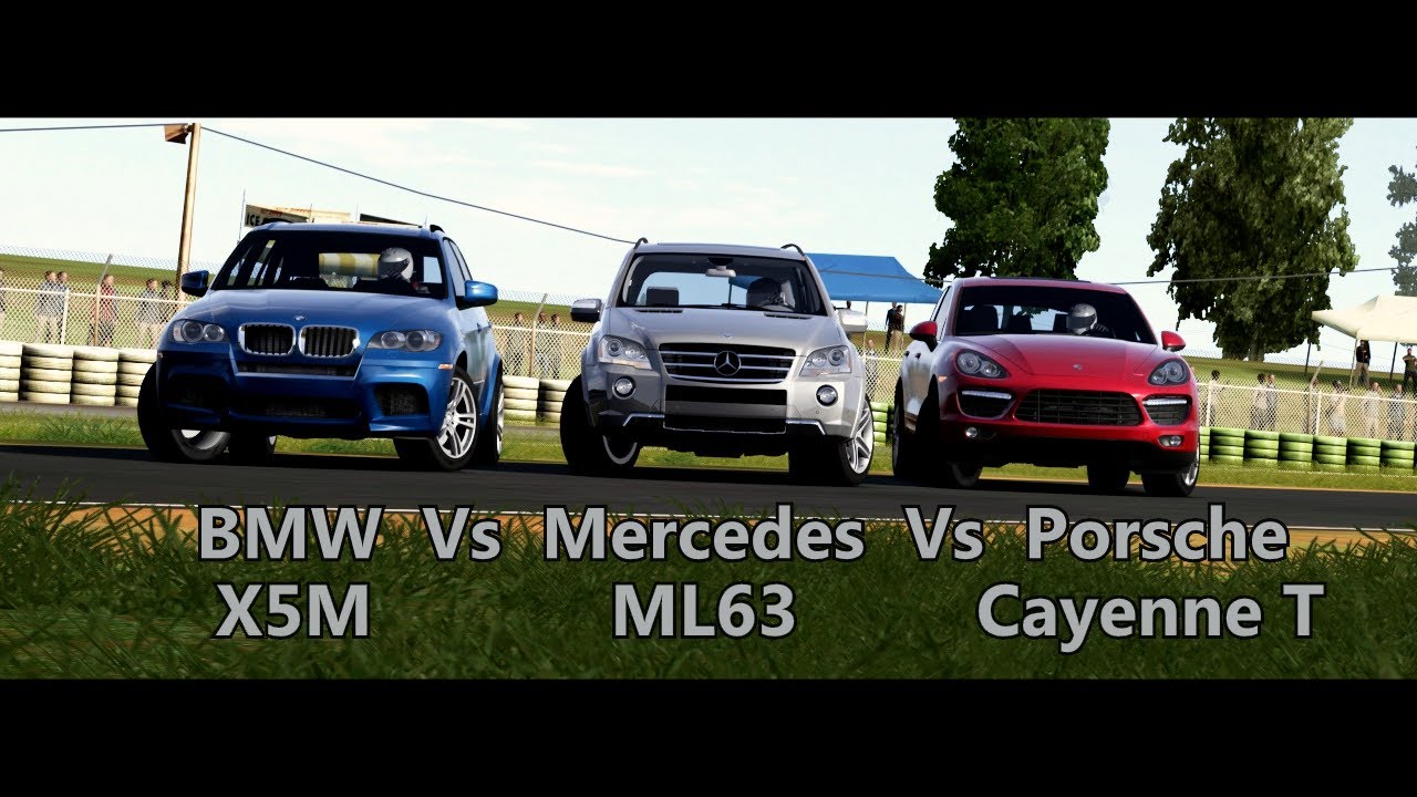Bmw x5m vs mercedes ml63 amg #5