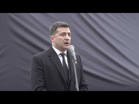 Ukraine's President Zelensky unveils new Babyn Yar monument, marking International Holocaust Remembrance Day and start of 80th anniversary year
