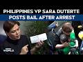 Philippines VP Sara Duterte Posts Bail After Arrest For Alleged Threats Against President Marcos