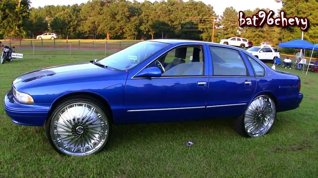 Blue/Silver 96 Impala SS on 28" DUB Rebellion Floaters - 1080p HD - YouTube