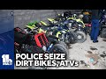 Tips lead to guns, seizure of 17 dirt bikes, ATVs