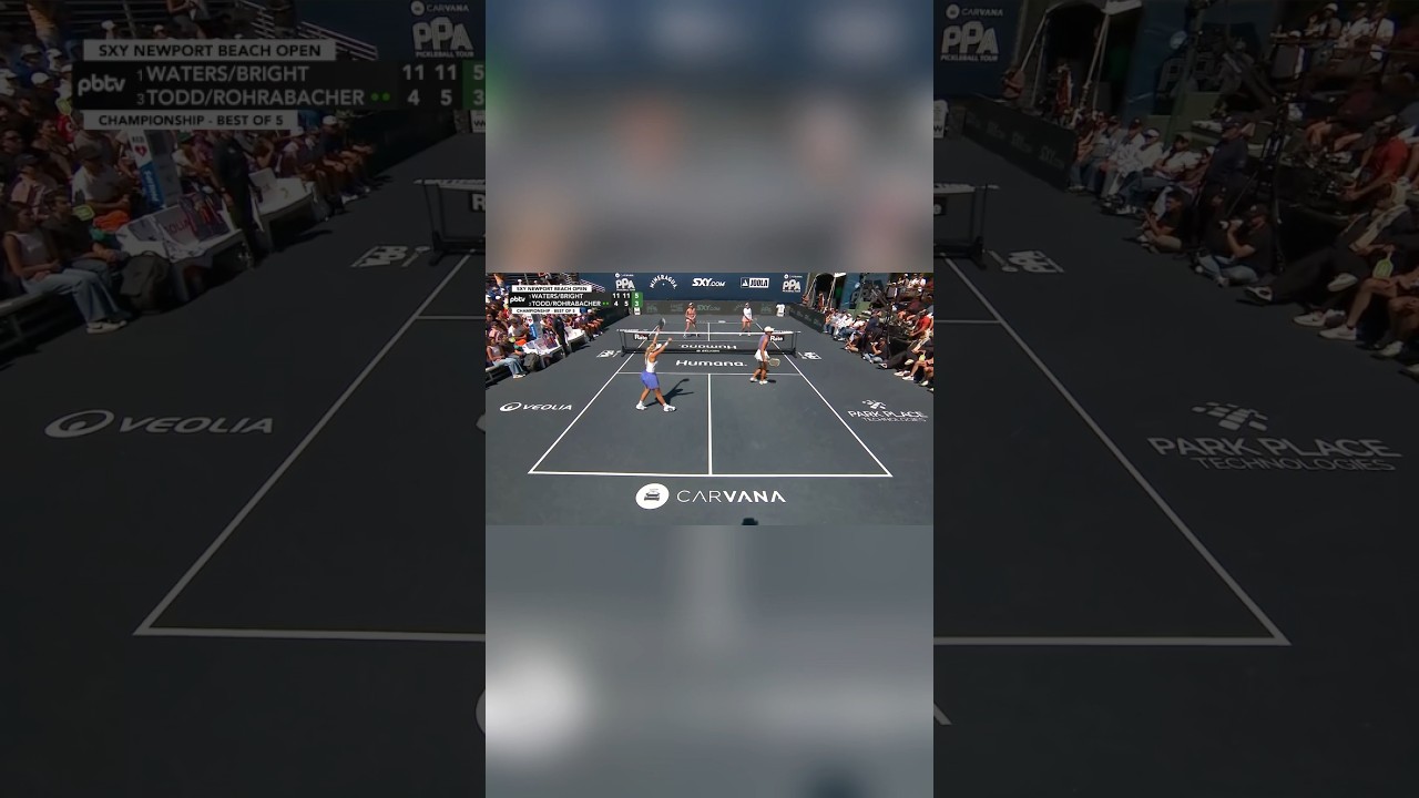 How exactly are you supposed to win a point off of these two!?! 🤯 @Anna.Leigh.Waters @annabrightpb