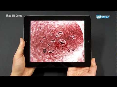 Real iPad 3D, Glasses-Free 3D Display Technology by 3DIS