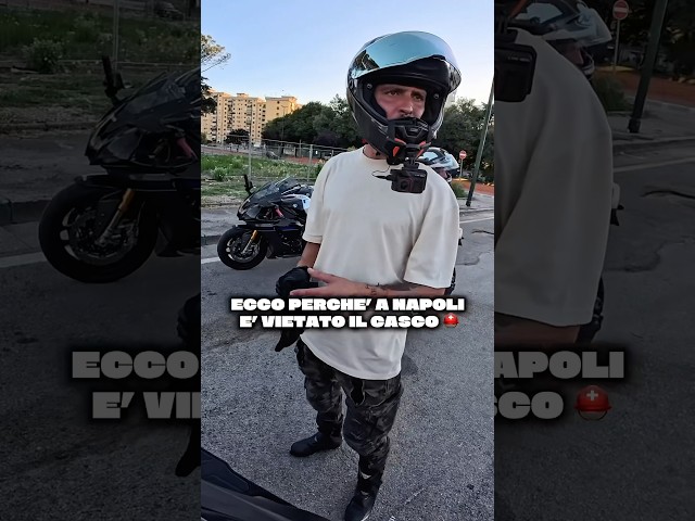 A NAPOLI SI GIRA IN MOTO SENZA CASCO ⛑️ 🚫 ecco spiegato il motivo .. #napoli#rionetraiano#nocasco