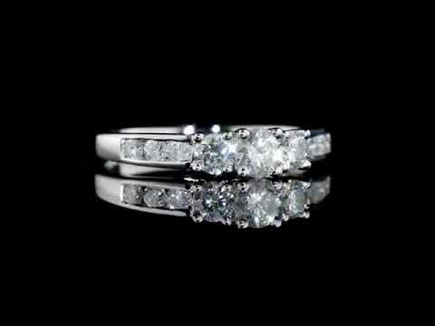 Кольцо из белого золота с бриллиантами К-26