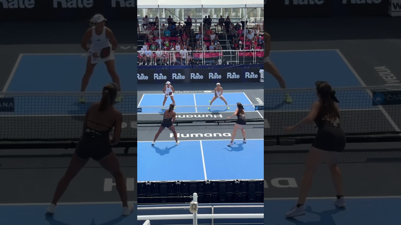 Remarkable pickleball from Jorja Johnson and Tyra Black 😮‍💨 Their hands are too good 💪