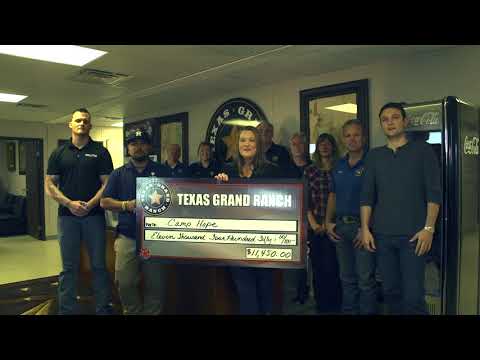 Texas Grand Ranch has a lot to be thankful for this holiday season, and they want to give back. Texas Grand Ranch has a lot to be thankful for this holiday season, and they want to give back.
