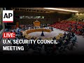 LIVE: U.N. Security Council meeting on terrorist threats