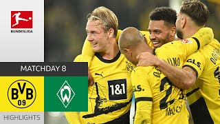 Brandt Shoots BVB To Top Of League! | Borussia Dortmund — SV Werder Bremen | MD8 – Bundesliga 23/24