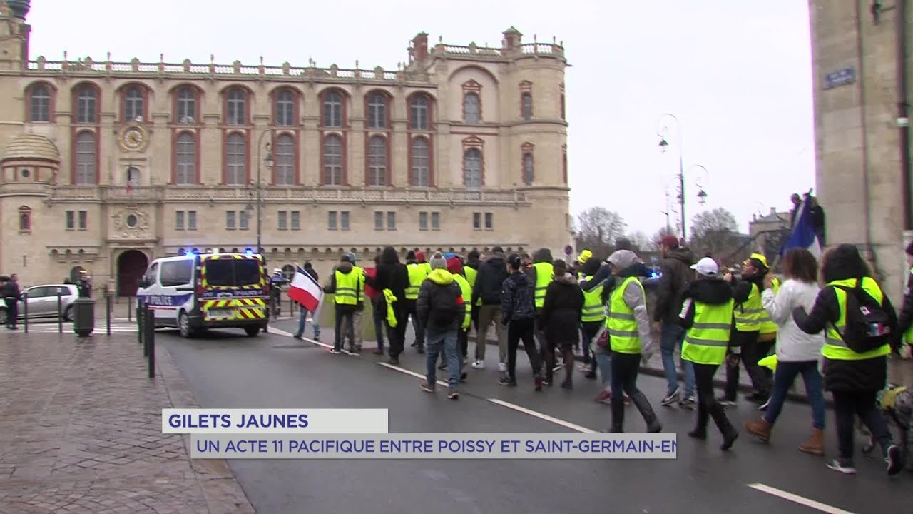 Yvelines | Gilets jaunes : un acte 11 pacifique entre Poissy et Saint-Germain-en-Laye