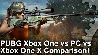 PUBG - Xbox One vs PC vs Xbox One X Graphics Comparison