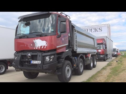 Renault Trucks K 460 P8x4 Heavy 44 E6 Tipper Truck (2016) Exterior and Interior in 3D