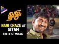 Nani Craze at Vizag Gitam College:  Ninnu Kori Movie FUN ON SETS- Nivetha  Thomas