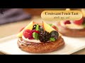 क्रोसौं फ्रूट टार्ट | Croissant Fruit Tart | Sanjeev Kapoor Khazana  - 02:22 min - News - Video