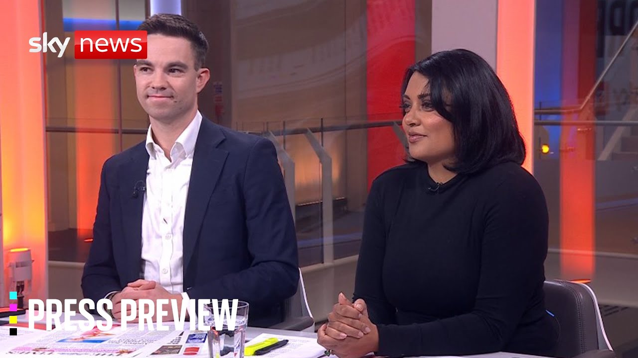 Sky News Press Preview | Monday 20 October 2025