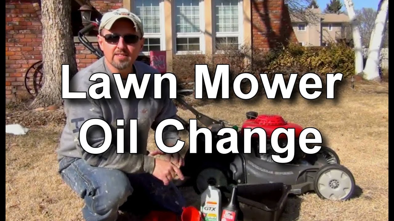 How to change oil in a lawn mower honda #3