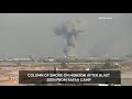 Fresh Attack On Gaza : Terrifying Blast Generates Massive Smoke Plume in Rafah Camp | News9