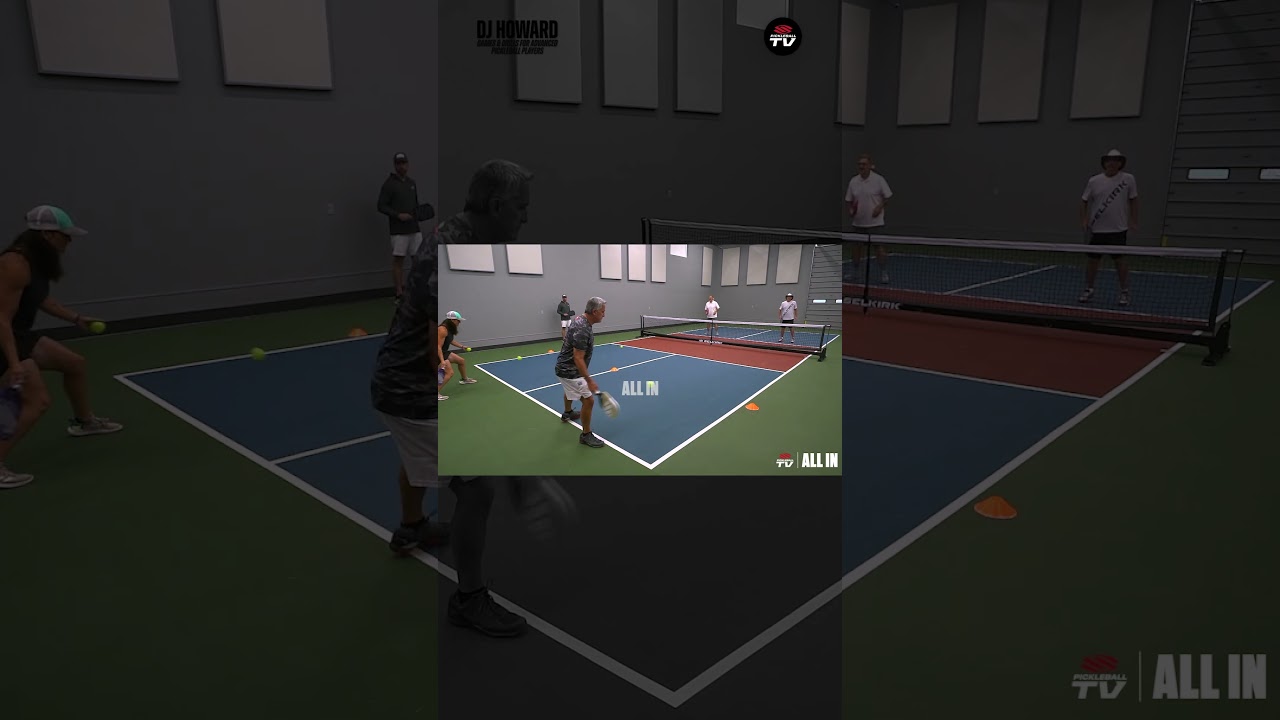 Pickleball mental coach DJ Howard will teach you a game called "Drop 40" 🔥 #pickleball