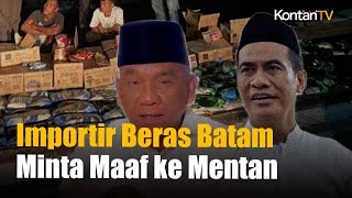 Impotir Beras Ilegal di Batam Minta Maaf ke Mentan
