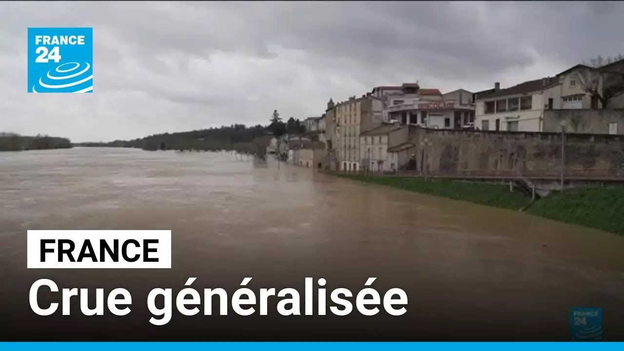 Crue généralisée "dépassant les records", nouvelles évacuations sur la Garonne • FRANCE 24