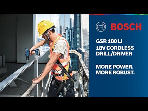 Bosch GSR 180-LI Professional | 18V Cordless Drill / Driver for Wood & Metal