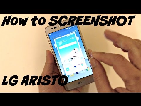HOW TO SCREENSHOT ON LG ARISTO