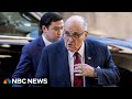 Trial begins to decide how much Giuliani owes election workers he defamed