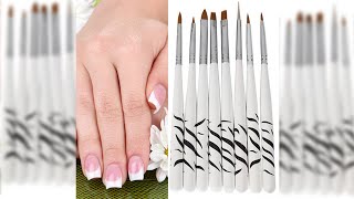 Pratinjau video produk Biutte.co Kuas Kuku Brush Nail Art Nylon Wood 8 in 1