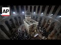 Jerusalem Patriarch Pierbattista Pizzaballa holds scaled-down Easter Sunday Mass
