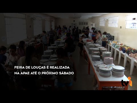 Vídeo: Feira de louças é realizada na Apae até sábado (18)