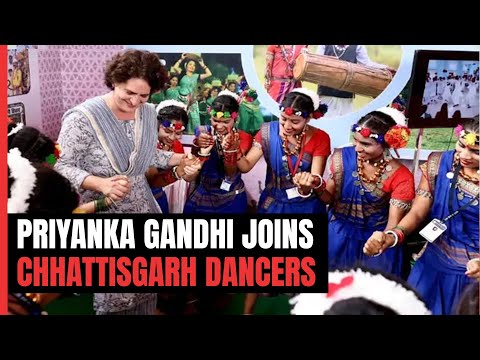 Priyanka Gandhi Joins Sua Dancers In Election-Bound Chhattisgarh