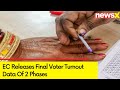 EC Releases Final Voter Turnout Data Of 2 Phases | Oppn Seeks Explaination For Delay | NewsX