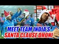 MS Dhoni turned santa clause for Team India after winning 3rd T20I at Wankhede Stadium